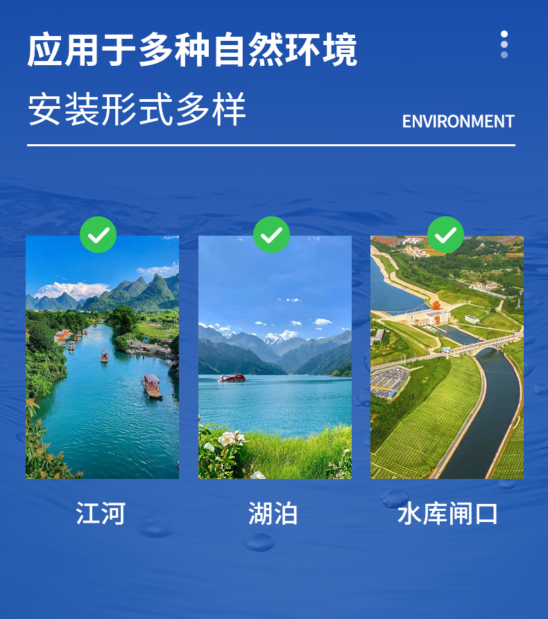北斗水文環(huán)境監(jiān)測站可應用于河流、湖泊、水庫等場景